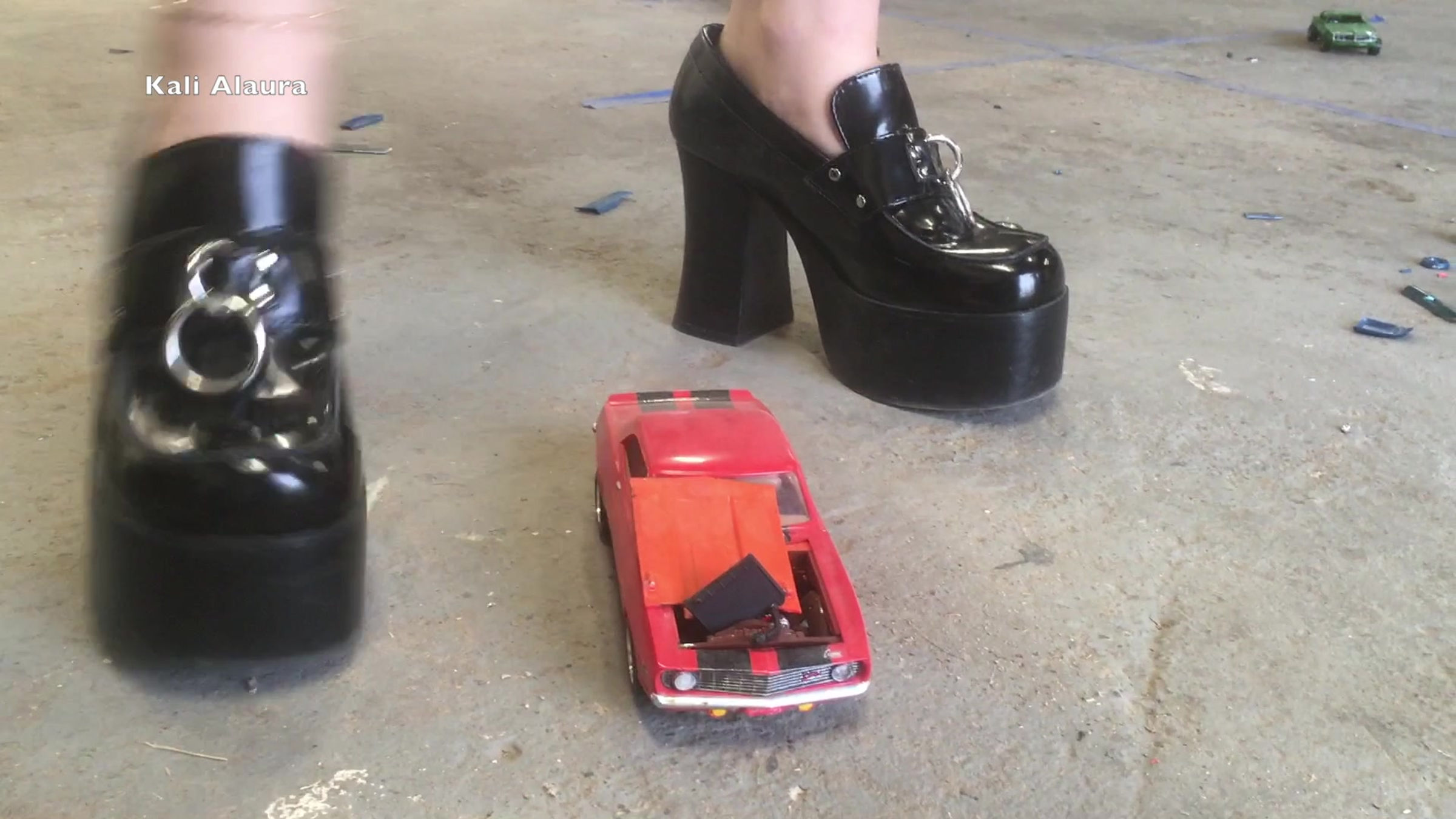 Model Cars Under School Girl Heels